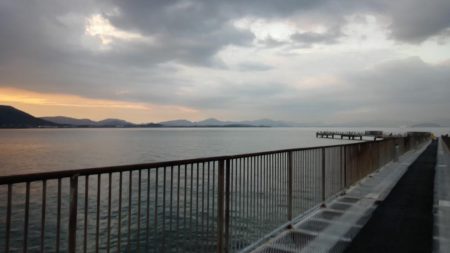 下関フィッシングパーク　アジ好調　サイズはもう少し(^_^;)ですネ